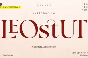 Leostut - Elegant Serif Font