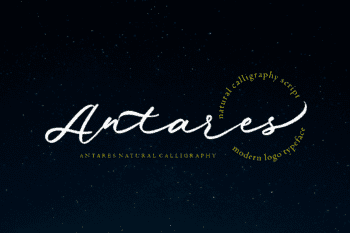 Antares | modern, dynamic handcrafted font