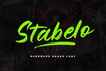 Stabelo - an elegant brush font